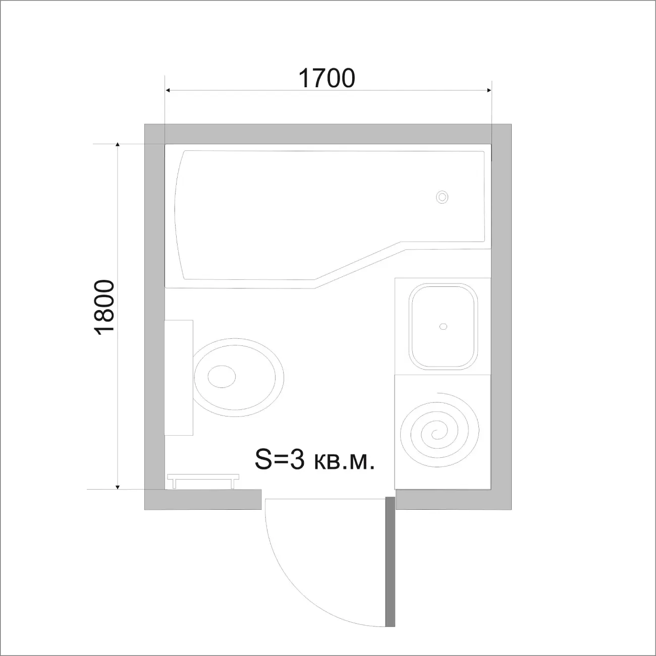 Купить Купить 3 кв.м комплект WASH